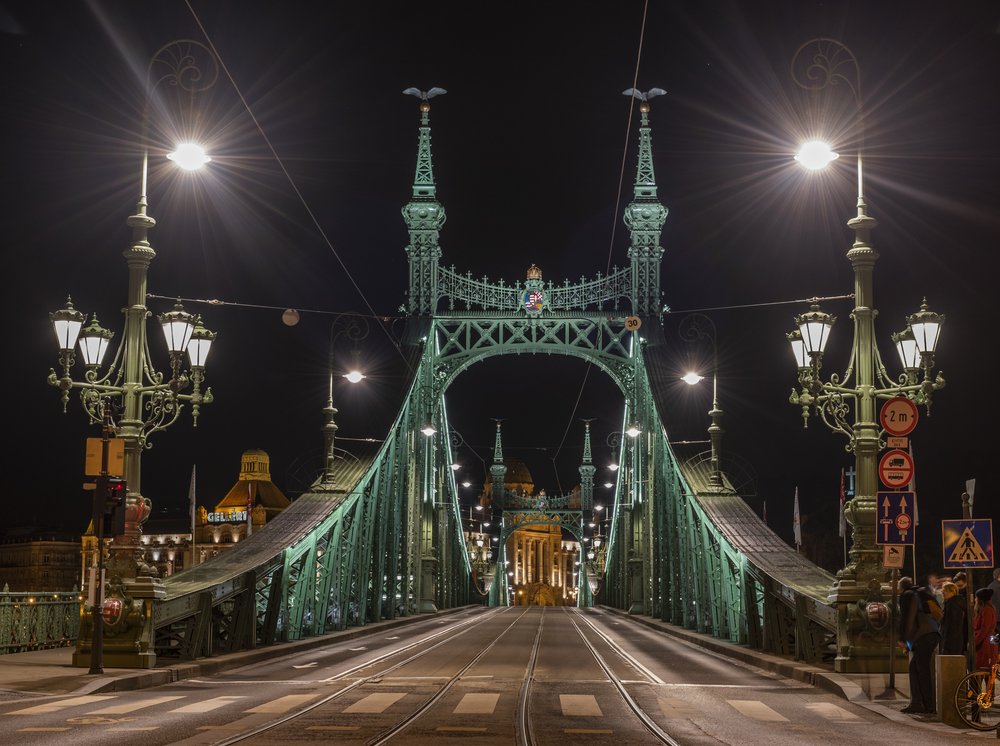 Green City Bridge Night