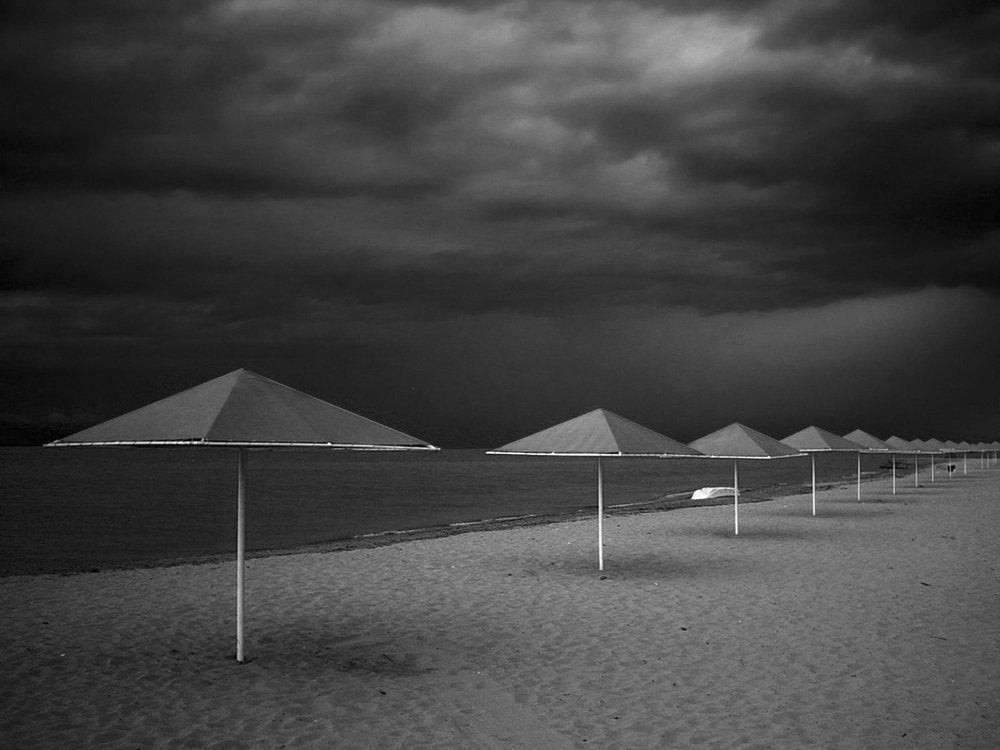 Dramatic Beach Umbrellas