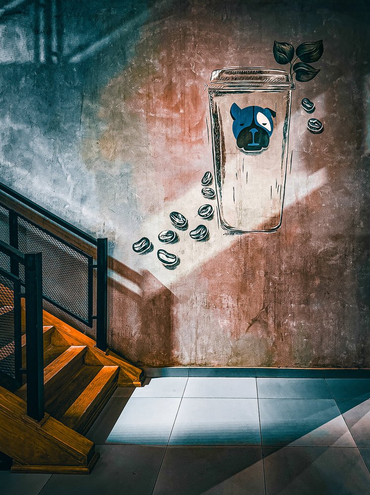Coffee Dog Cafe Stairs