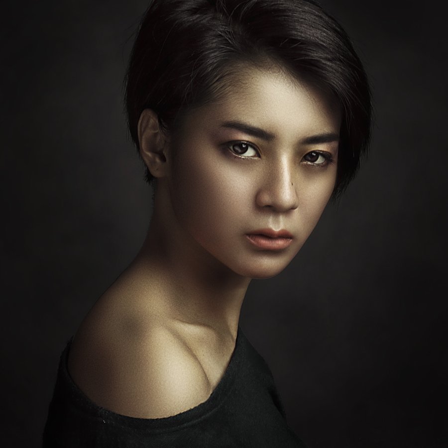 Captivating Gaze Portrait