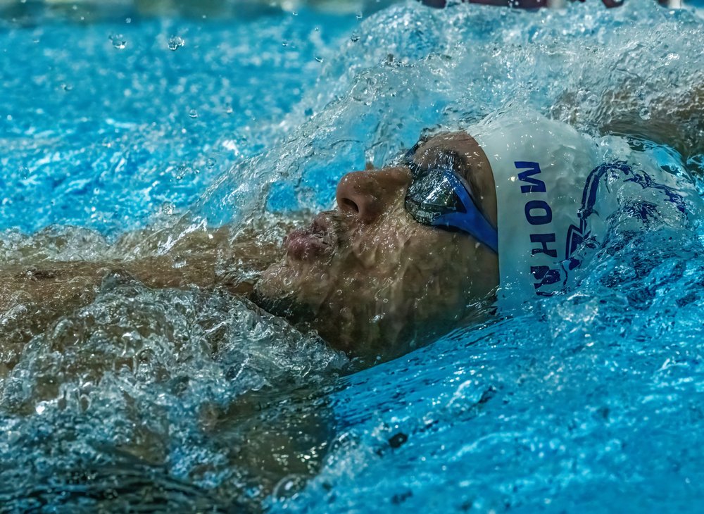 Dynamic Backstroke Swimmer