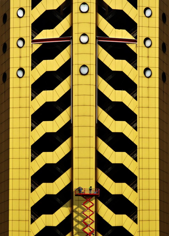 Yellow Black Facade