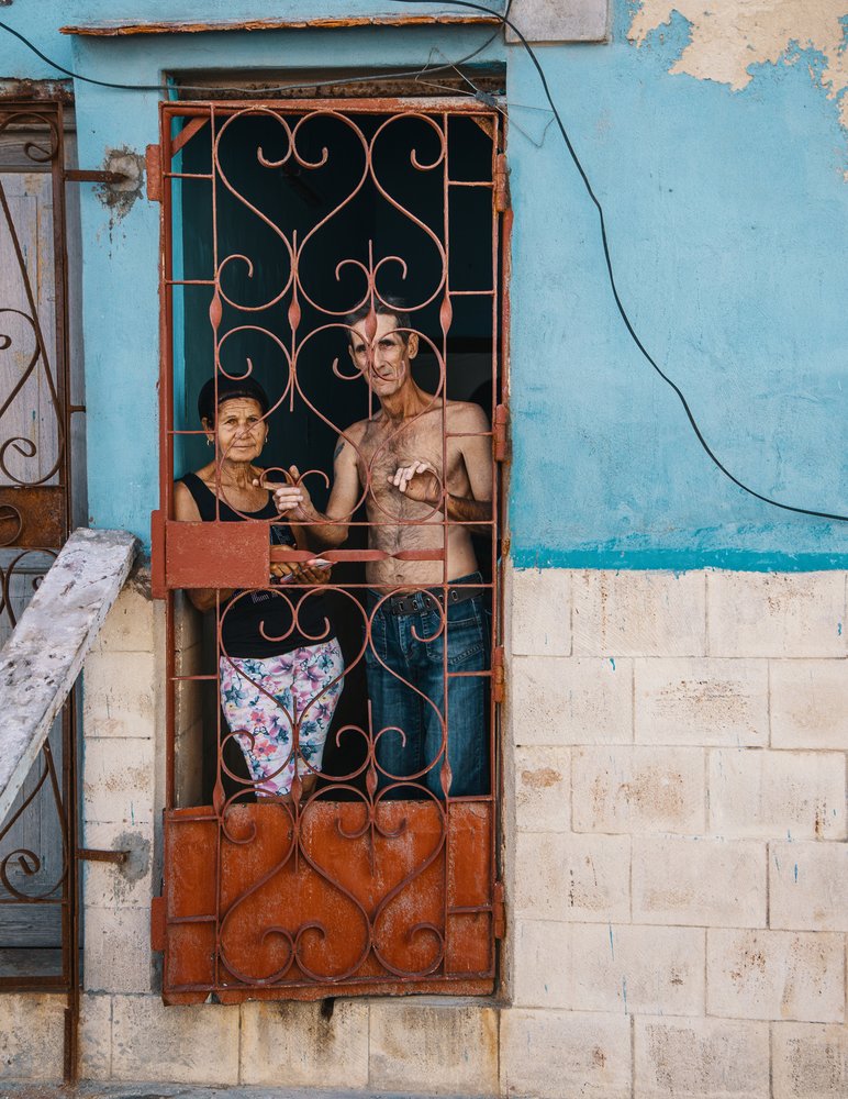 Cuban Doorway Glimpse
