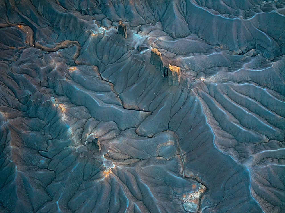Abstract Badlands Formations