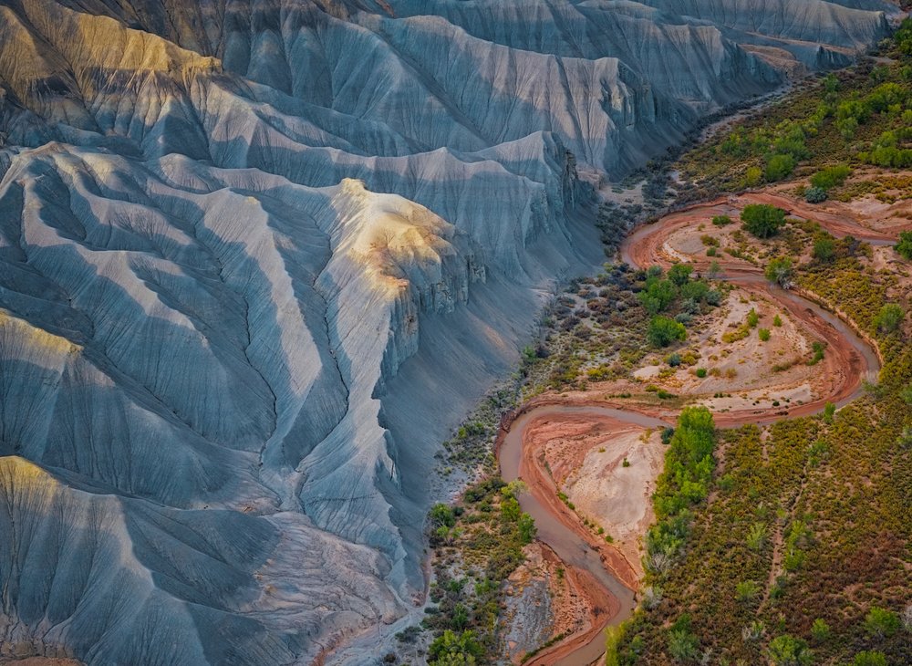 Contrasting Desert Landscape