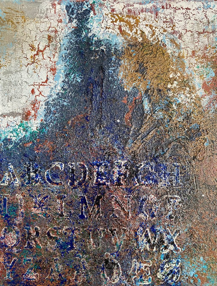 Textured Alphabet Grunge