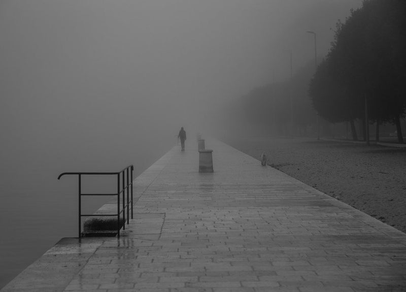 Misty Morning Pier Walk