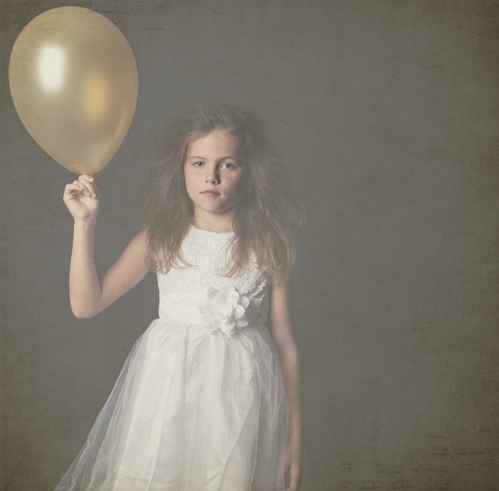 Girl with Gold Balloon