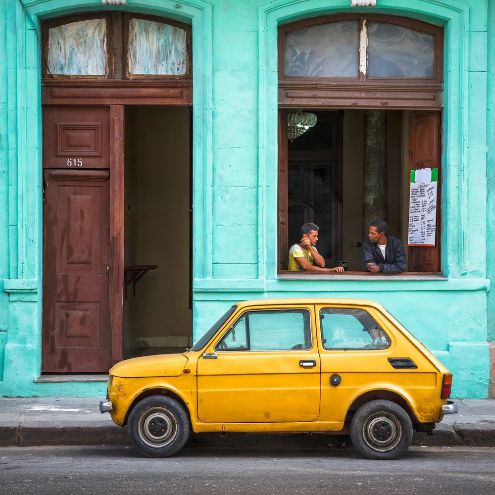 Vibrant Street Corner Life