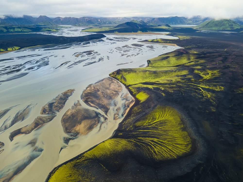 Glacial River Green Earth