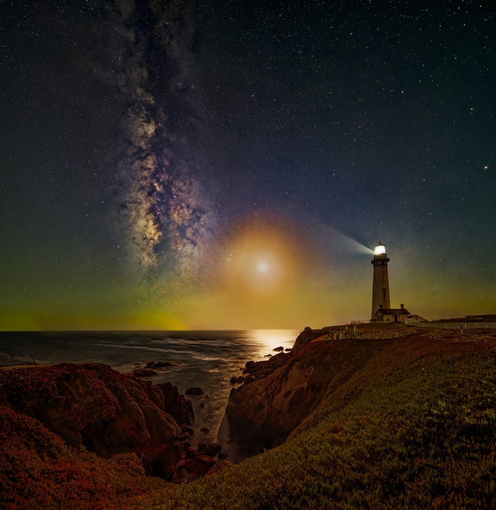 Starry Night Lighthouse