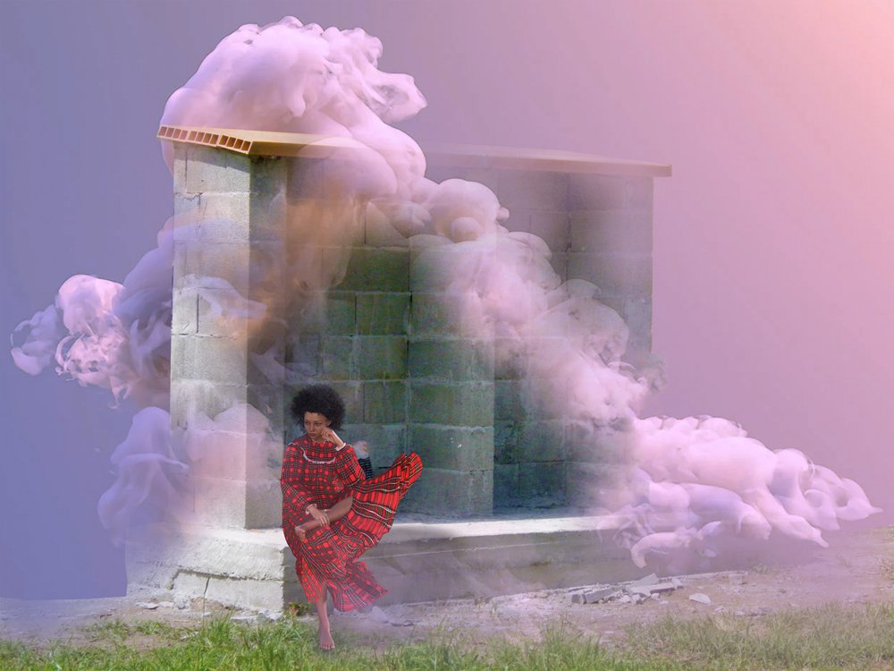 Woman in Ethereal Smoke