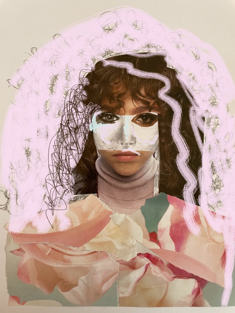Masked Floral Portrait