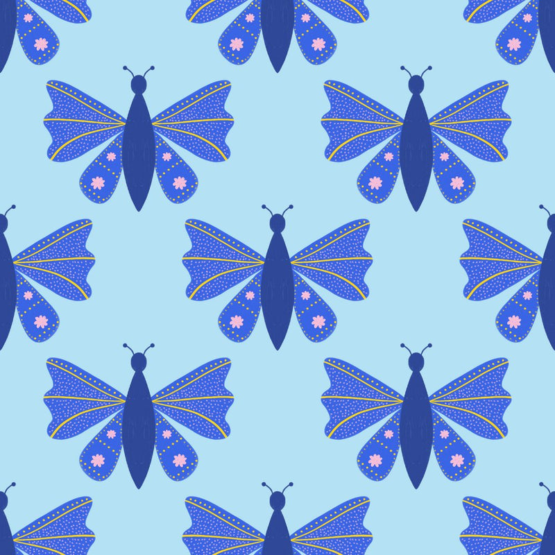 Whimsical Blue Butterflies
