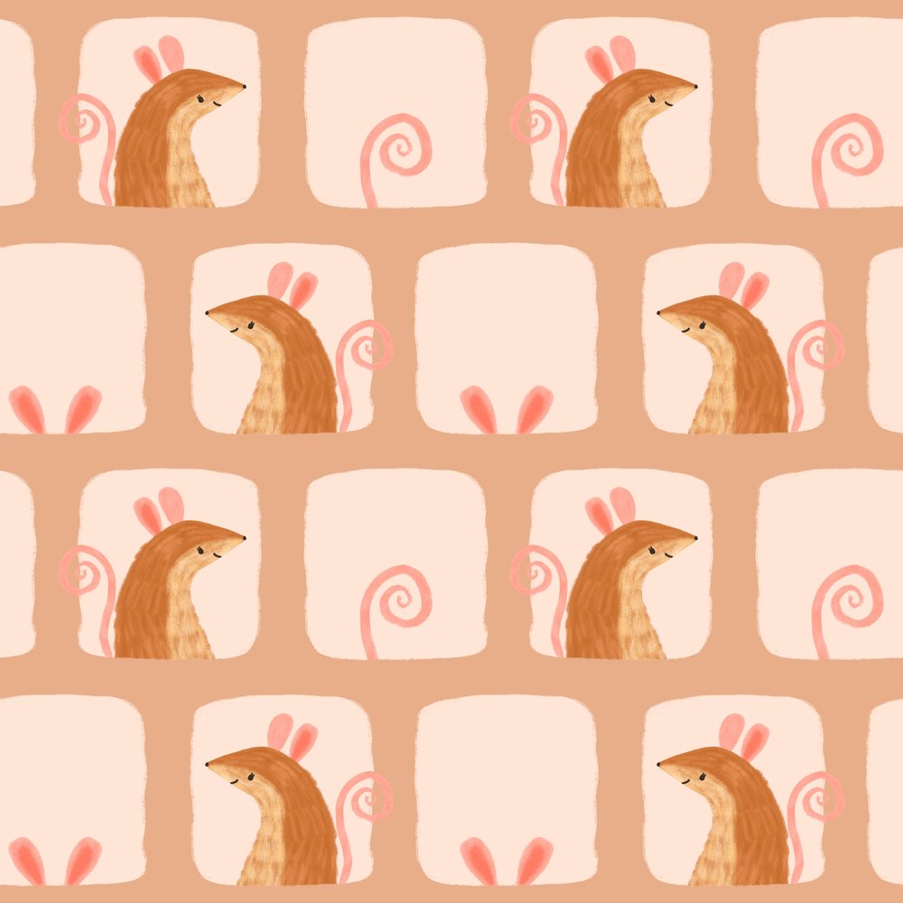 Playful Mouse Pattern