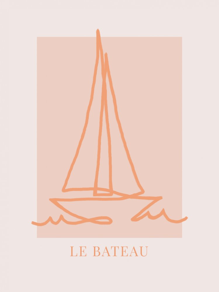 Serene Sailboat Sketch