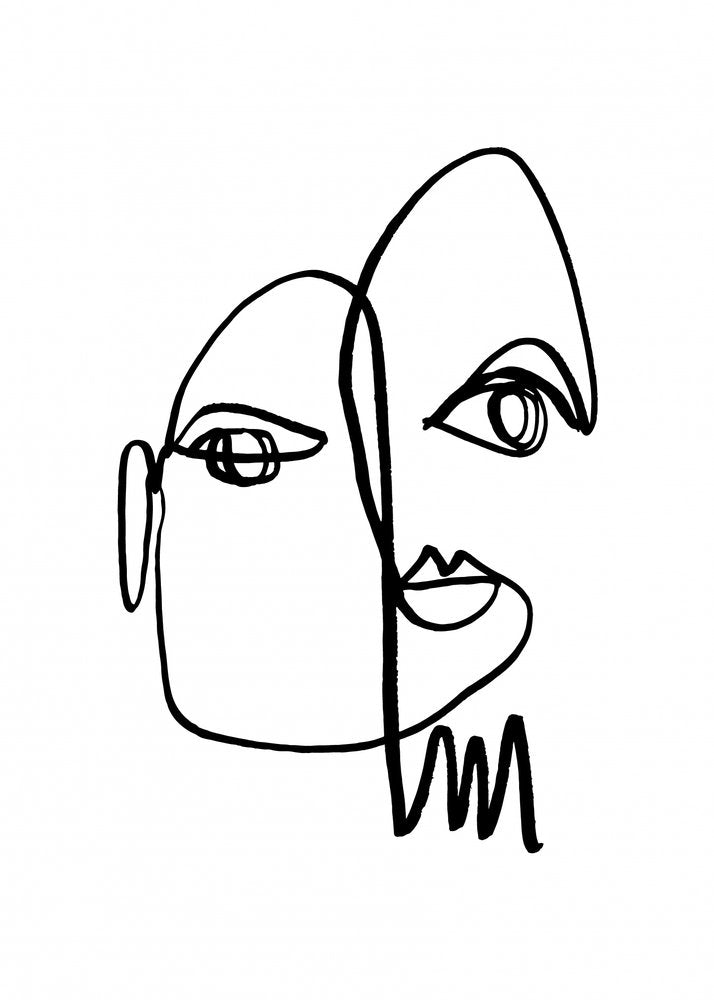 Modern Abstract Faces