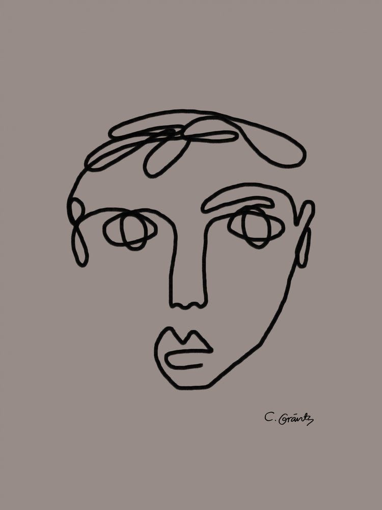 Abstract Line Portrait