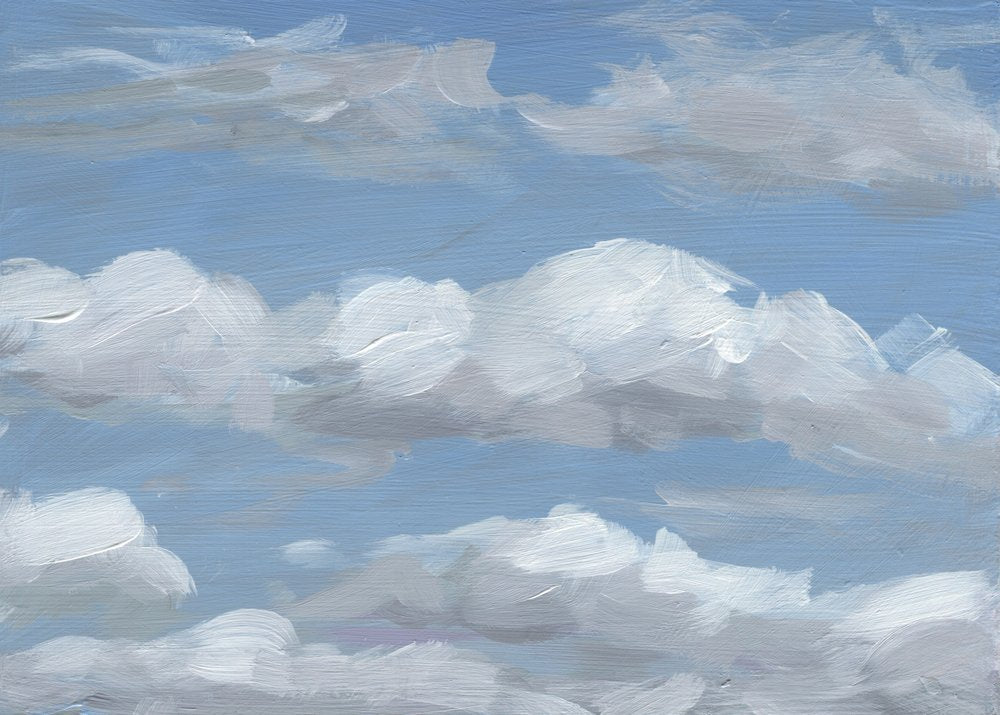 Fluffy Painted Clouds