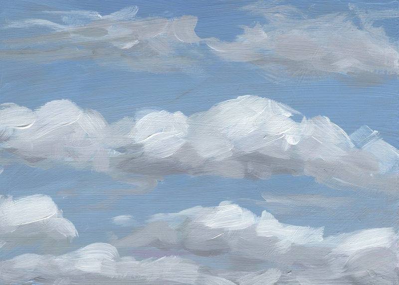 Fluffy Painted Clouds