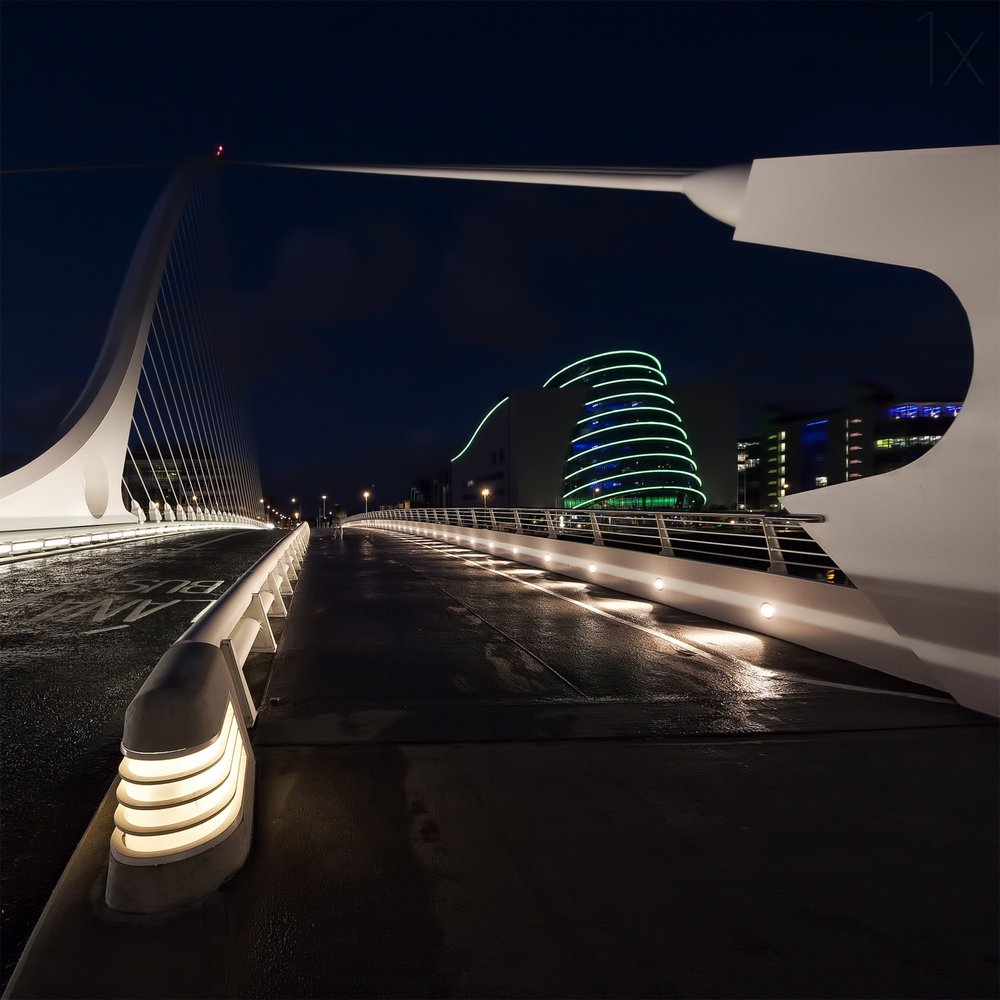 Modern City Bridge Night