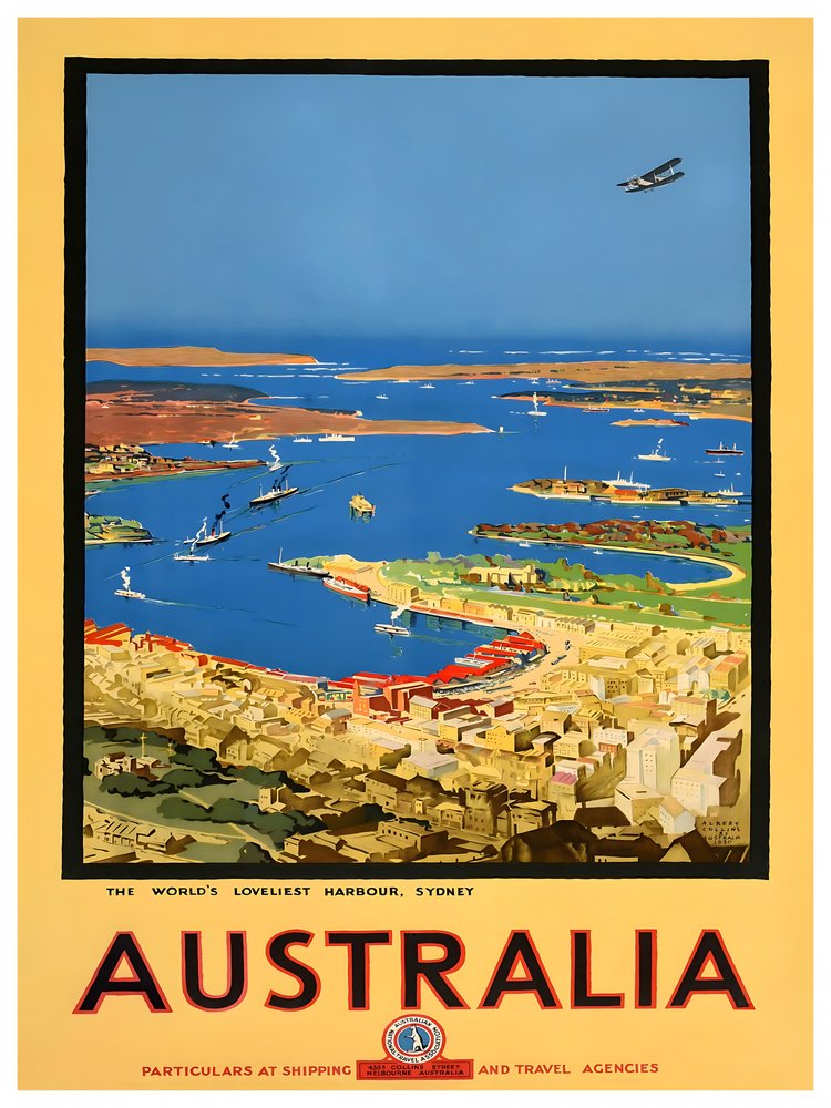Vintage Sydney Harbor View