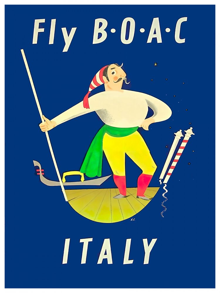 Vintage Italian Gondolier