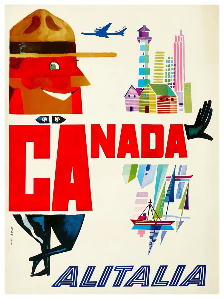 Colorful Canada Cityscape