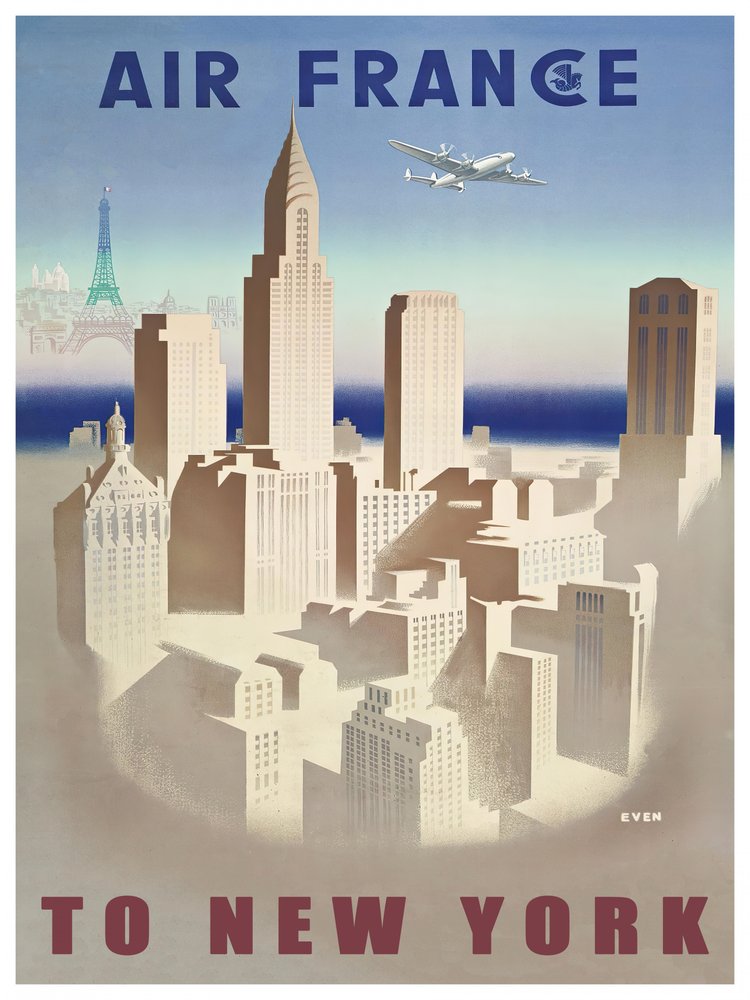 Art Deco New York Flight