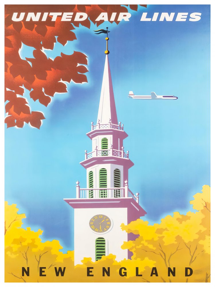 New England Autumn Steeple