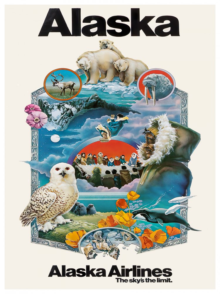 Vintage Alaska Nature Collage