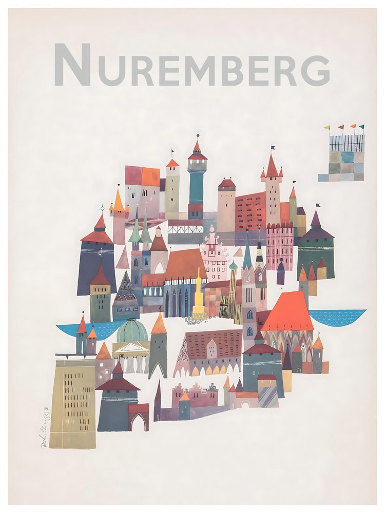 Whimsical Nuremberg City