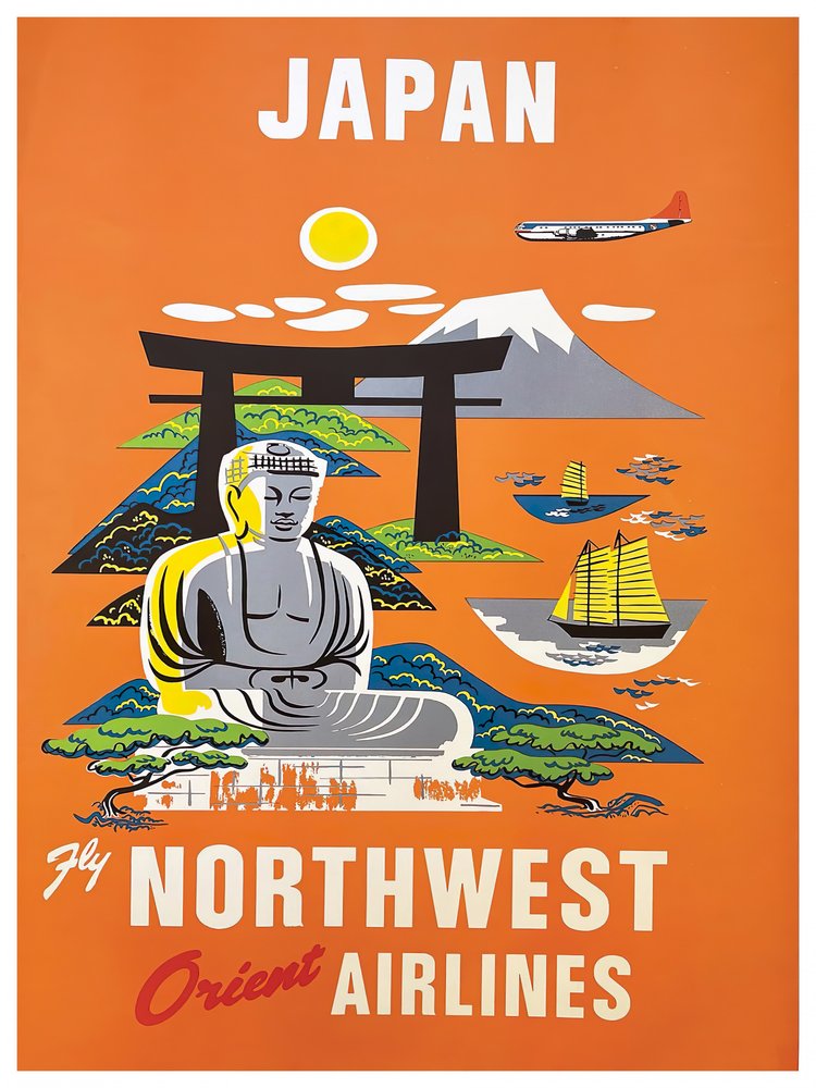 Japan Buddha Fuji Flight