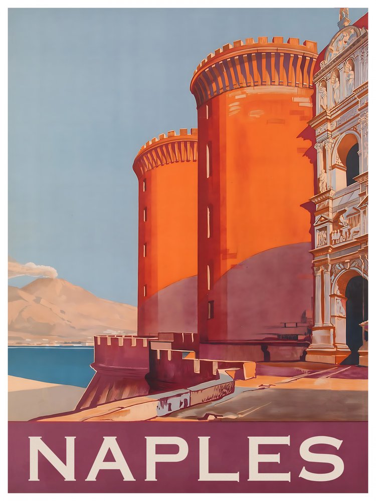 Naples Castle Vesuvius