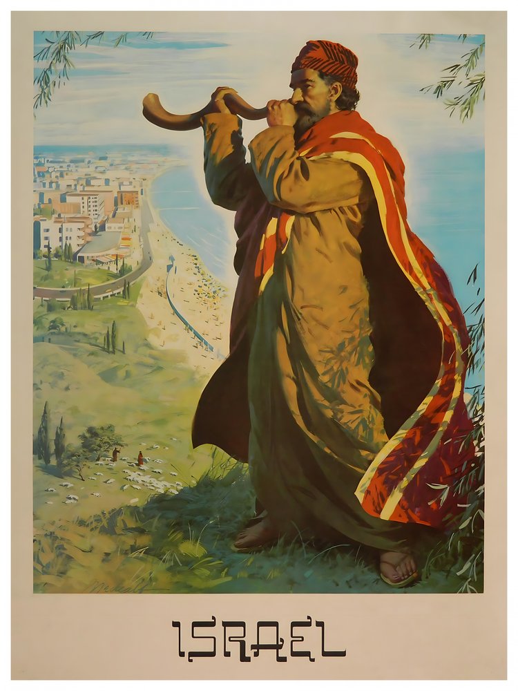 Shofar Blower Over Israel