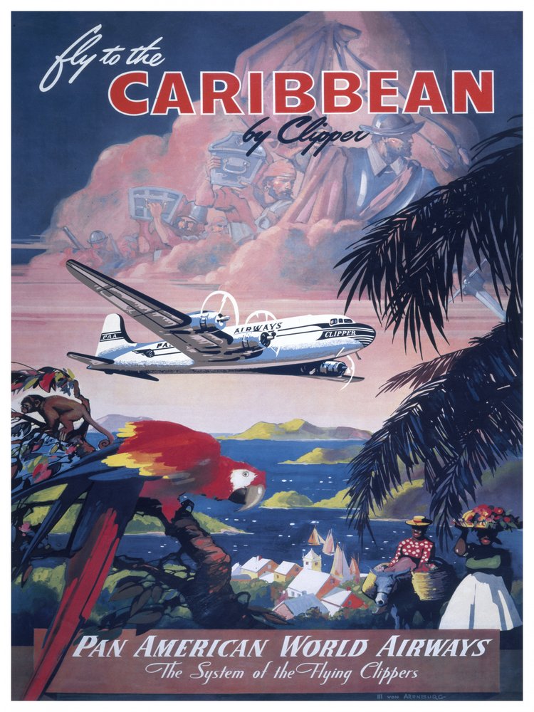 Vintage Caribbean Flight