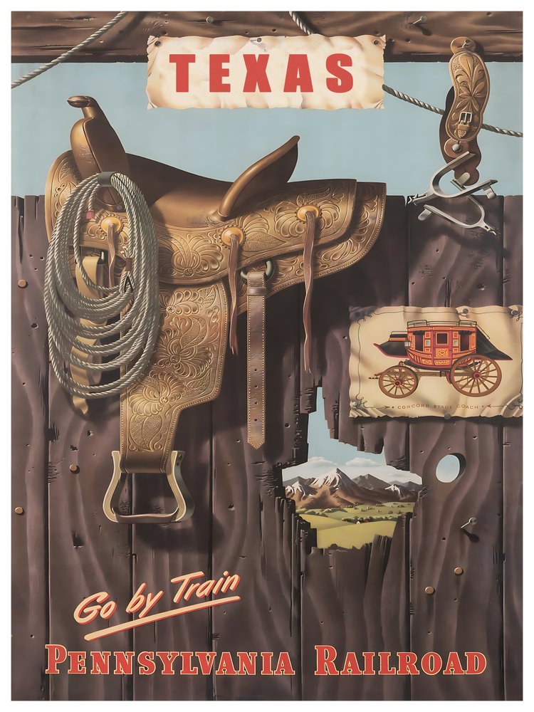Vintage Texas Train Journey