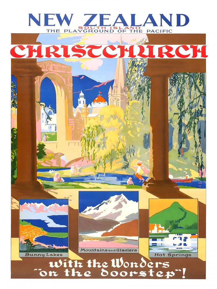 Vintage Christchurch New Zealand