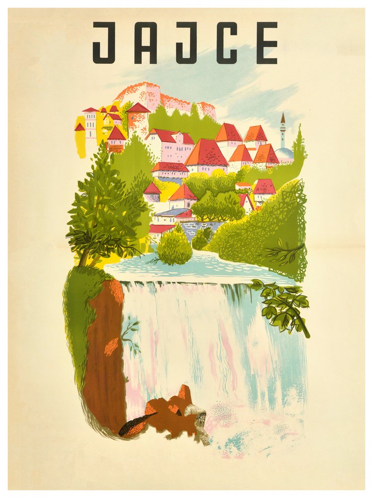 Historic Jajce Waterfall Town