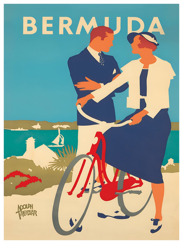 Bermuda Bicycle Couple