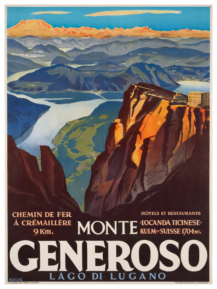 Vintage Monte Generoso View