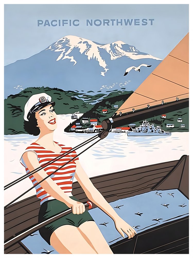 Pacific Northwest Sailing Woman