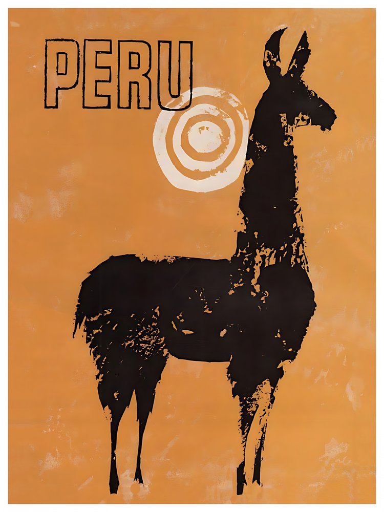 Peru Llama Silhouette
