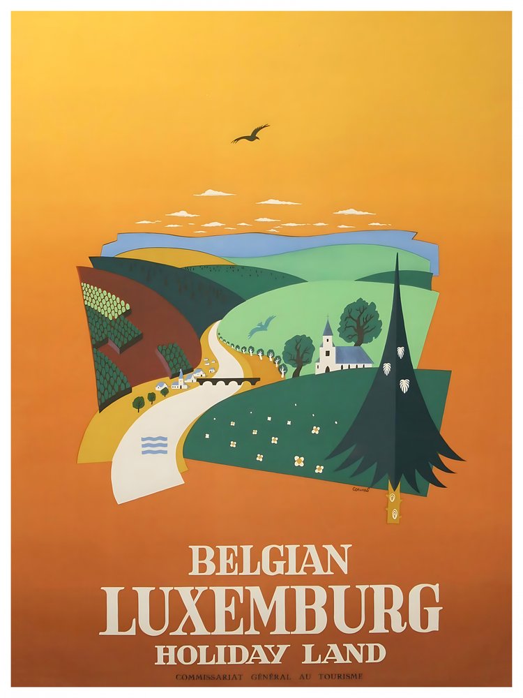 Belgian Luxembourg Countryside View