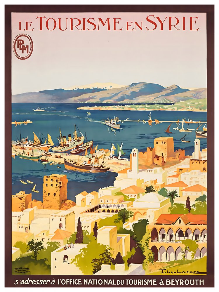Vintage Beirut Harbor