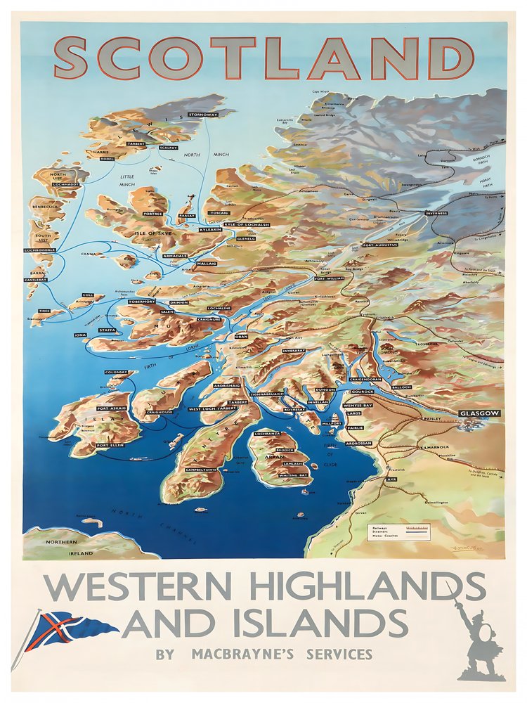 Historic Scotland Travel Map