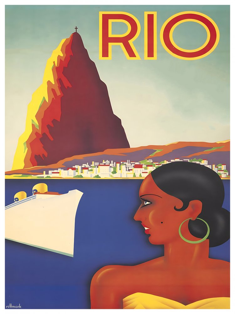 Rio Art Deco Woman