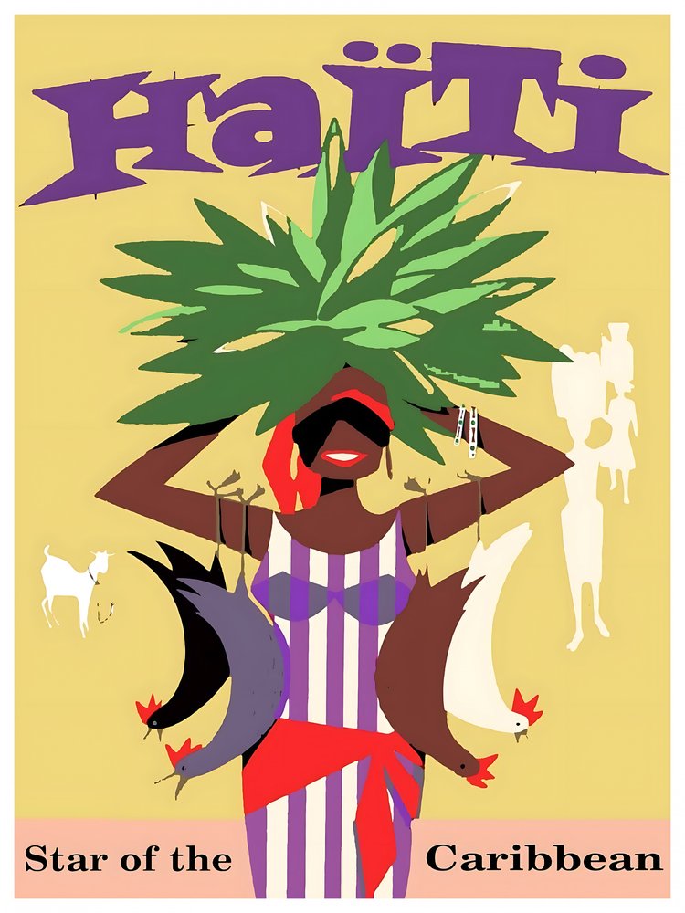 Haitian Woman Tropical Market