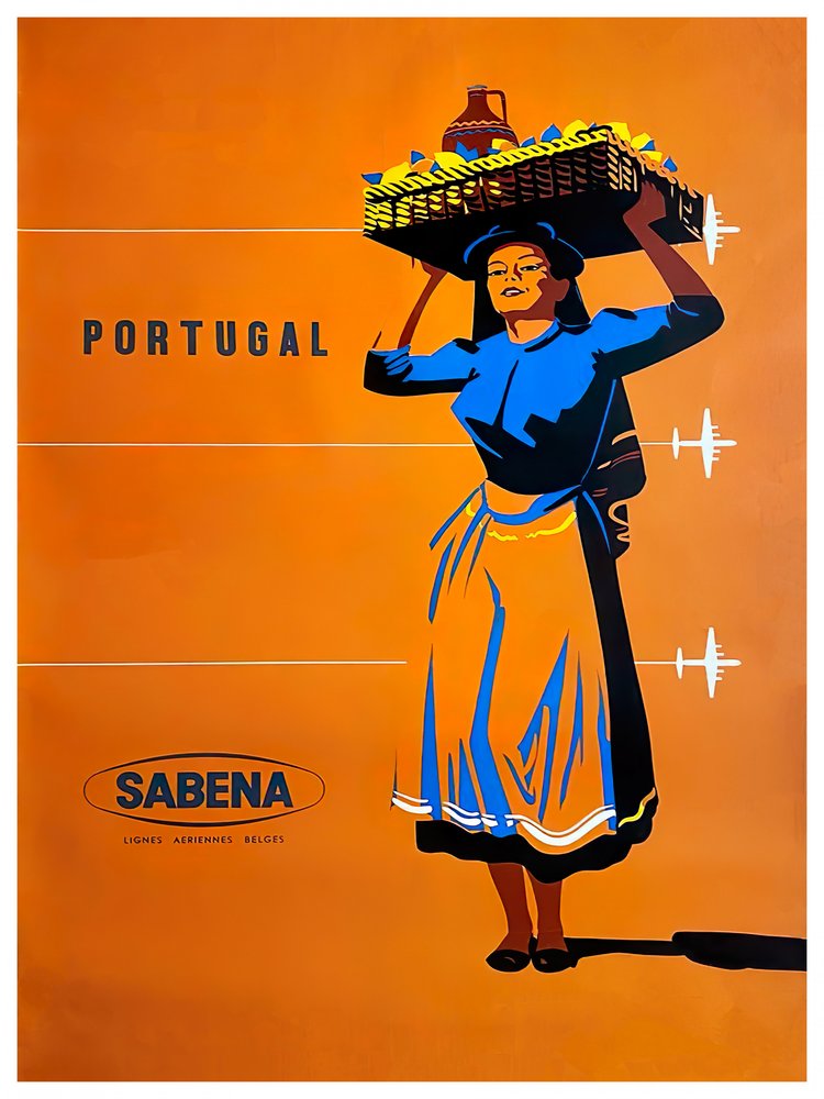 Portuguese Woman Fruit Basket