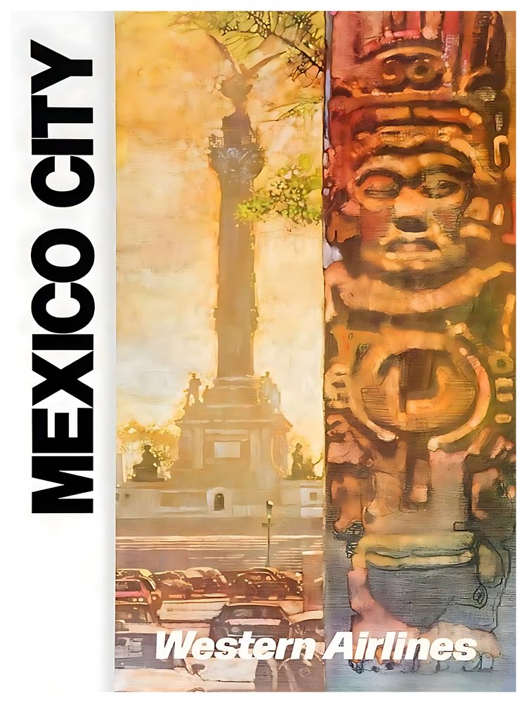 Mexico City Aztec Monument